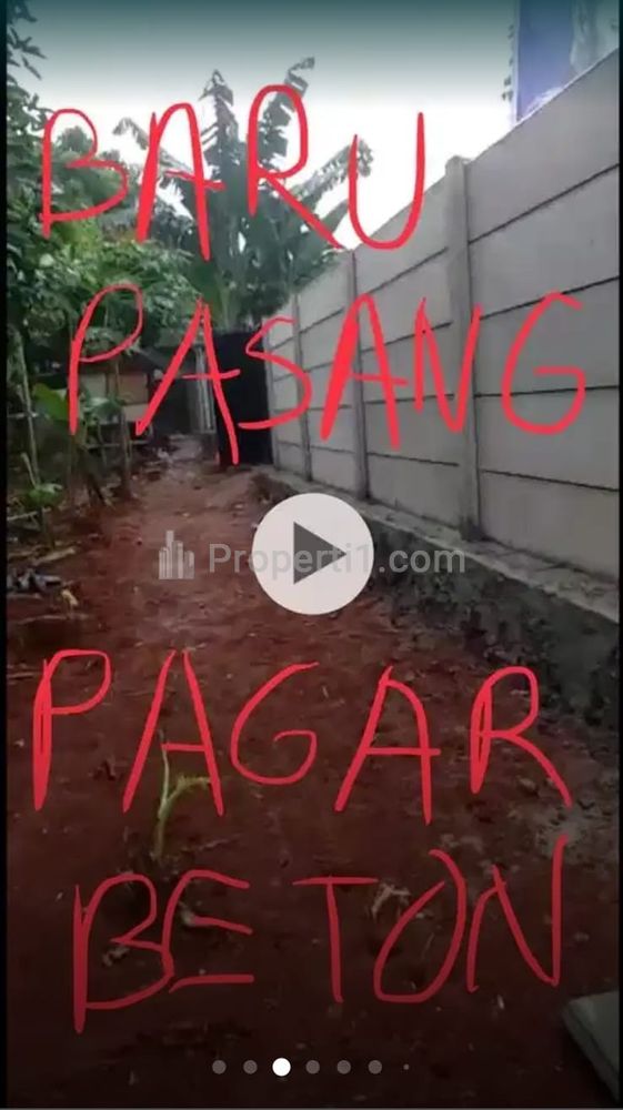 Dijual Tanah di Jalan Brigif Gandul Cinere Depok