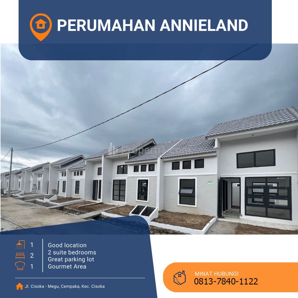Dijual Rumah dengan Harga Mulai 2 Juta Sudah Terima Kunci di Annieland Cisoka Tangerang