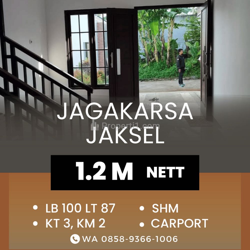 Jual Rumah Jaksel Jagakarsa Setu Babakan Cakep 2 Lantai Dekat ke Stasiun Lenteng Agung