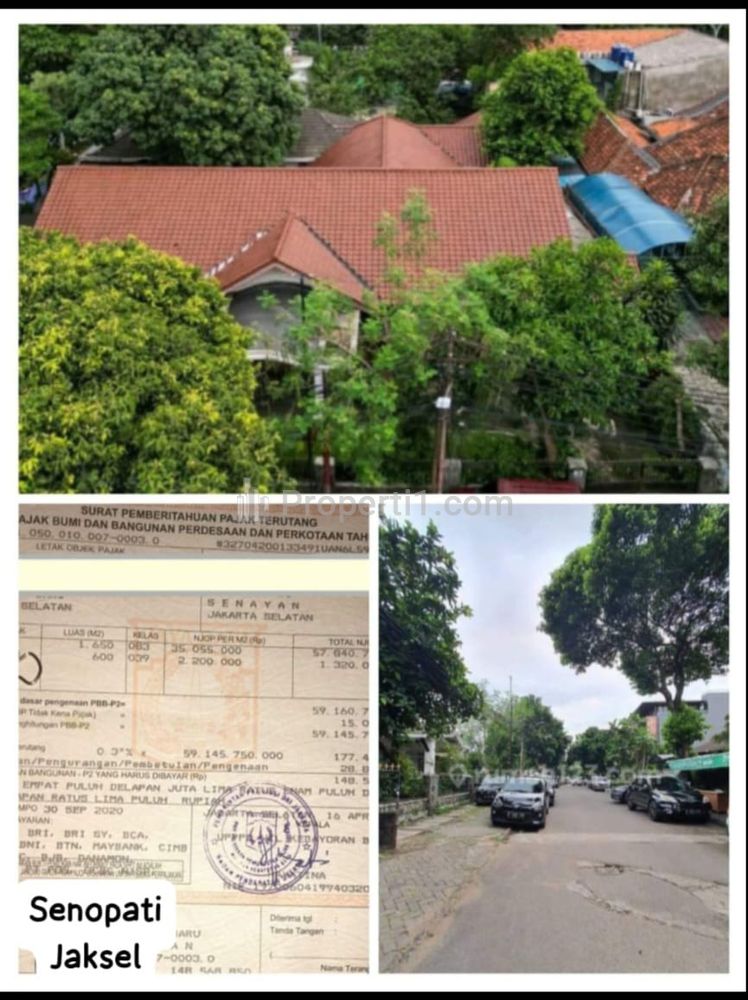 Jual Cepat Murah Rumah Tua SHM Luas 1429 m2 Area Senopati, SCBD, Area Komersil, Kebayoran Baru, Jakarta Selatan