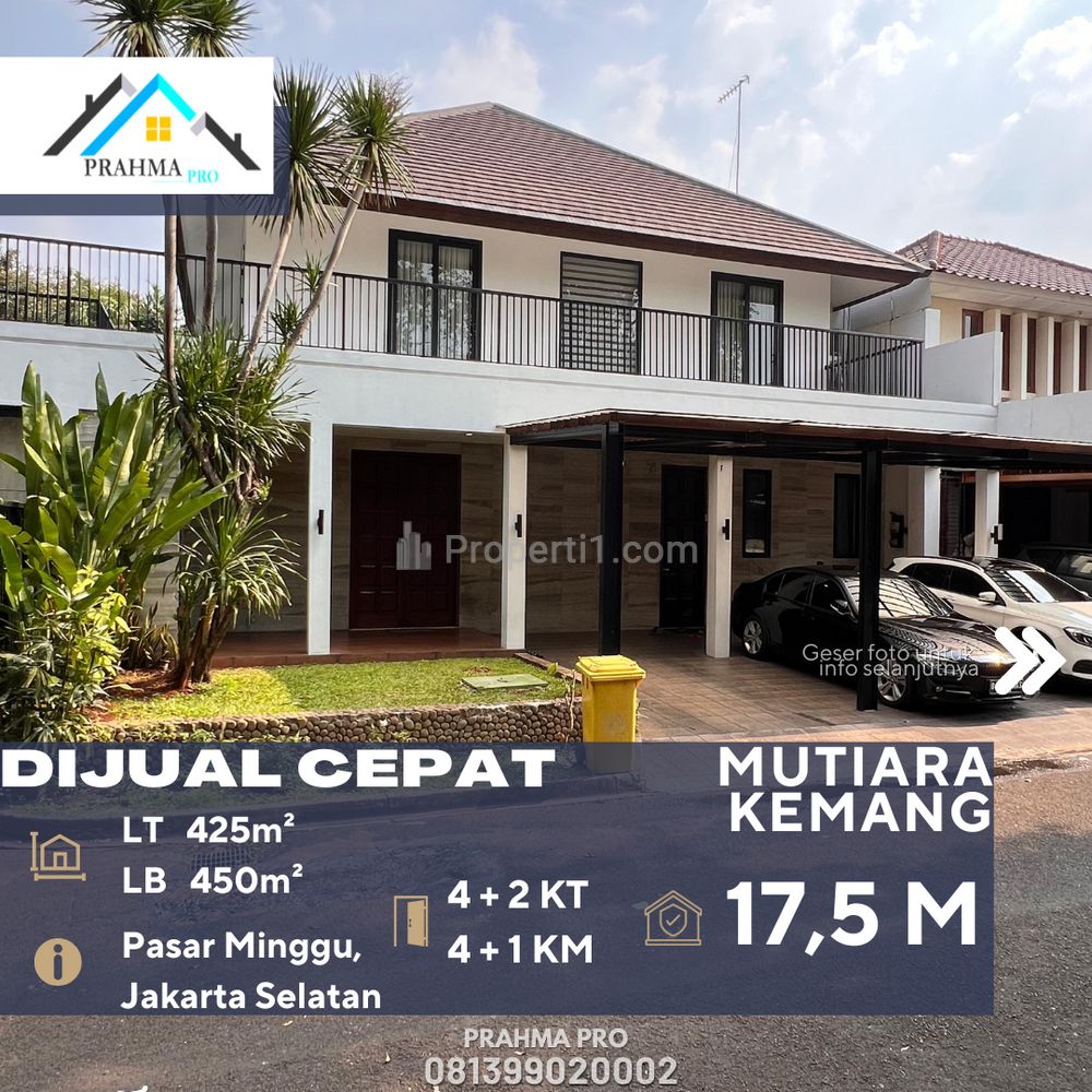 Dijual Rumah Cantik dan Nyaman Dalam Komplek Unit Terbatas di Kemang Jakarta Selatan
