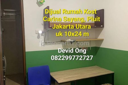 Dijual Rumah Kost Carina Sayang di Pluit , Jakarta Utara