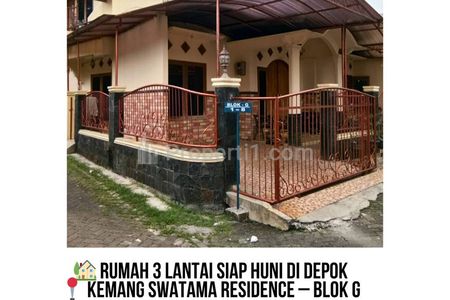 Rumah Dijual Cilodong Depok Kemang Swatama Residence Siap Huni 3 Lantai, 0812.1714.3588
