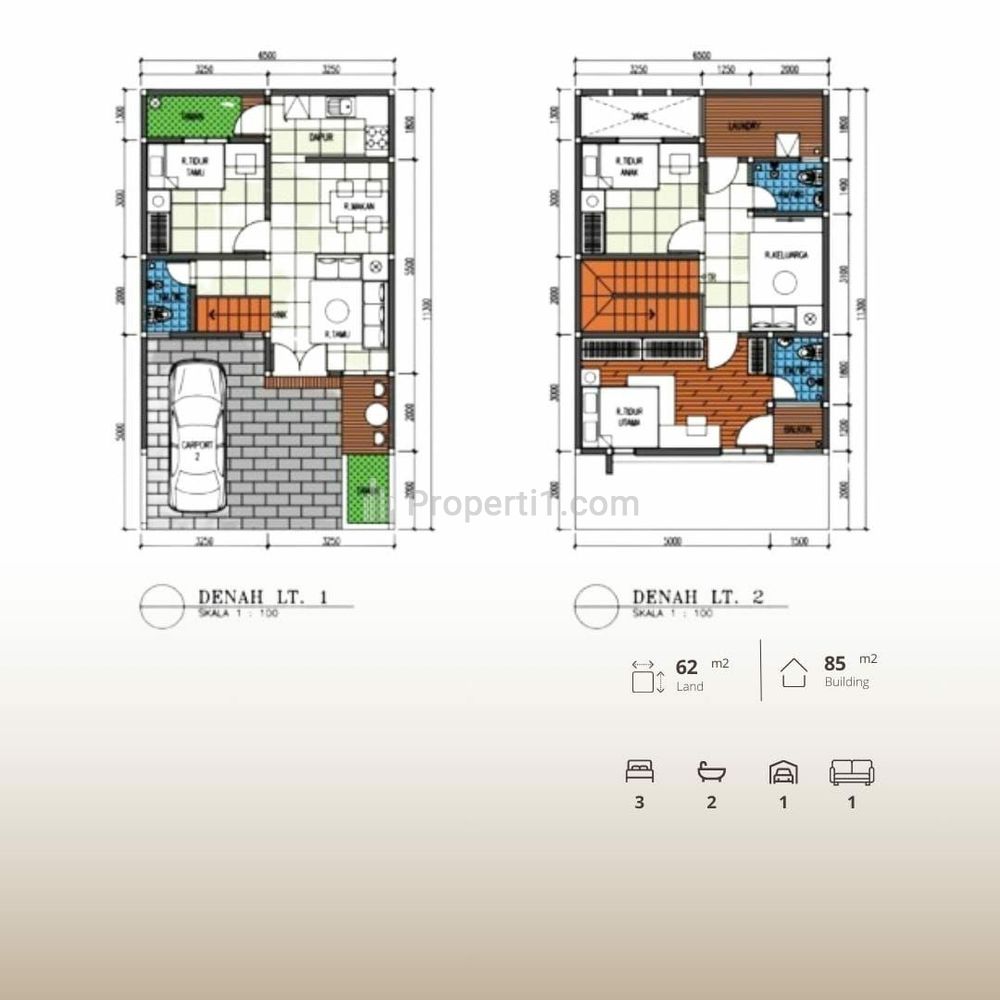 Rumah Dijual Dalam Cluster Baru di Bambu Apus, Cipayung, Jakarta Timur