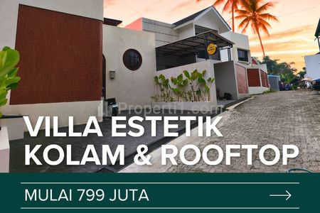 Dijual Rumah Mewah 2 Lantai dengan Kolam Renang Pribadi Barat Kampus Terpadu UII, Sleman