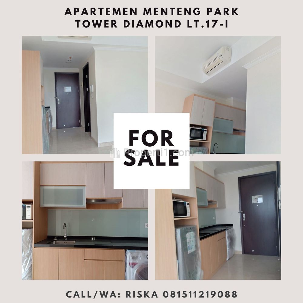 Jual Apartemen Menteng Park Tower Diamond Jakarta Pusat Lantai 17-i Tipe Studio Semi Furnished