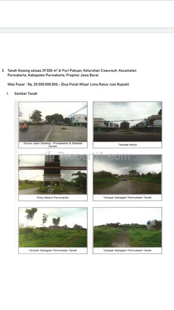 Dijual Tanah Luas Kosong di Ciseureuh Purwakarta