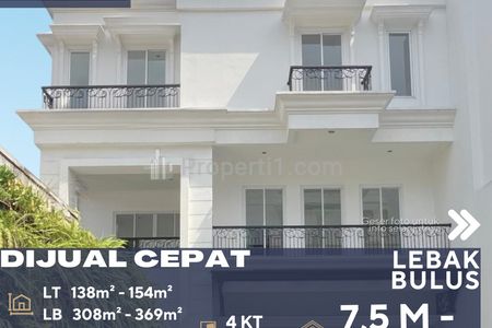Dijual Rumah Baru Mewah Nyaman dan Strategis Unit Terbatas di Lebak Bulus Jakarta Selatan