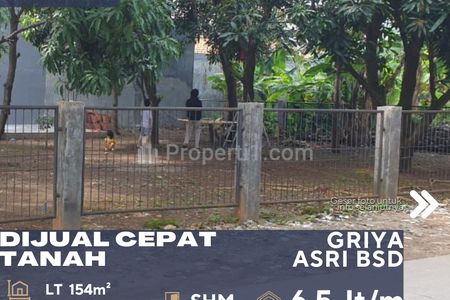 Dijual Tanah Kavling Dalam Perumahan di BSD Serpong Tangerang Selatan