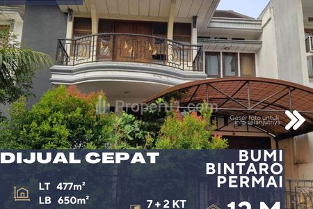 Dijual Rumah Mewah Nan Asri Full Furnish di Bintaro Jakarta Selatan