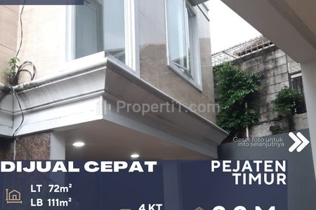 Dijual Rumah Siap Huni Stok Terbatas Harga Terjangkau di Pejaten Jakarta Selatan