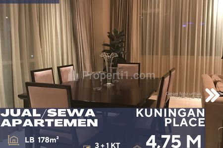 Jual/Sewa Penthouse Apartemen Kuningan Place 3+1BR Full Furnished di Kuningan Jakarta Selatan