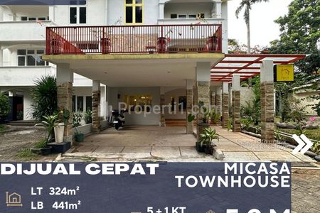 Dijual Rumah Townhouse Siap Huni Lingkungan Nyaman dan Tenang di Cirendeu Tangerang Selatan