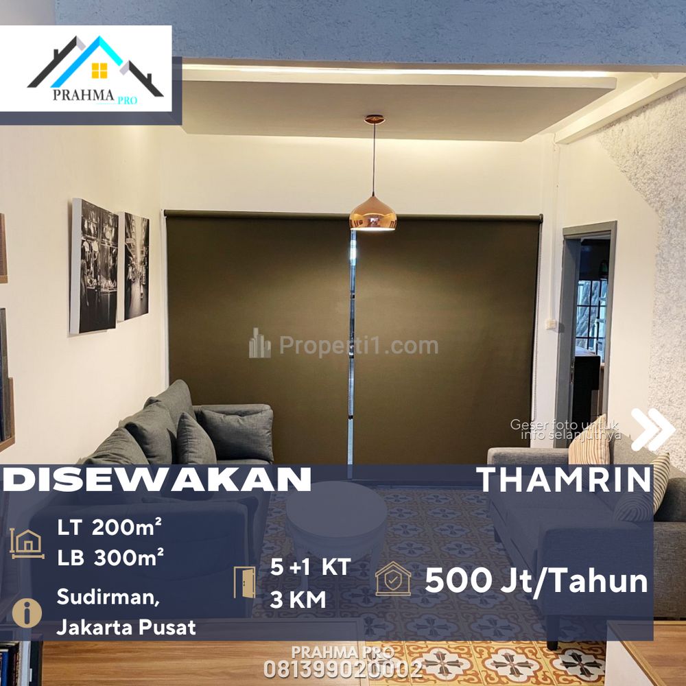 Disewakan Rumah Mewah Siap Huni Cocok untuk Expatriate Dekat Thamrin Sudirman Jakarta Pusat