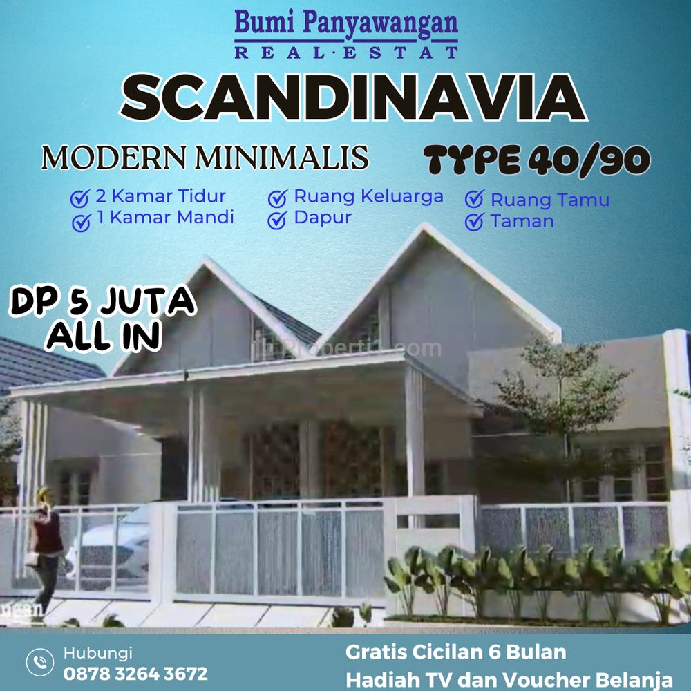 Jual Rimah Scandinavia 40/90 Hunian Idaman di Lokasi Strategis Cileunyi Bandung
