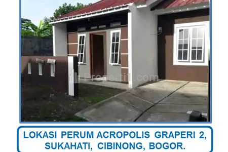 Jual Cepat Rumah SHM Harga Spesial di Perumahan Acropolis Graperi 2, Cibinong, Bogor