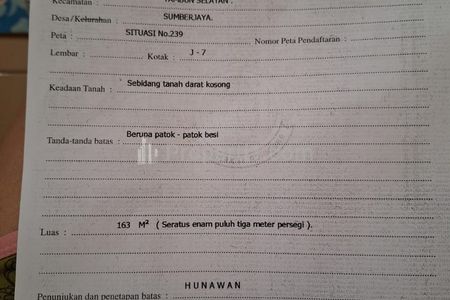 Jual Super BU Tanah Area Tambun Selatan Bekasi