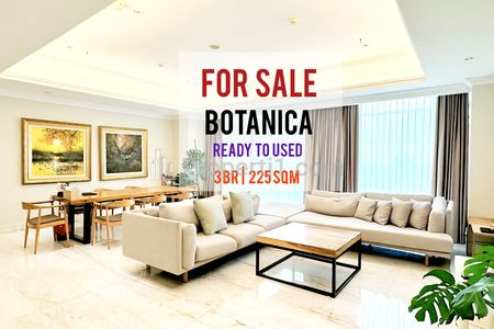 Jual Cepat Apartemen Botanica, 3+1 BR 225sqm Unfurnished, Bagus & Ready to Used, Best City View, Well Maintained Unit, DIRECT OWNER