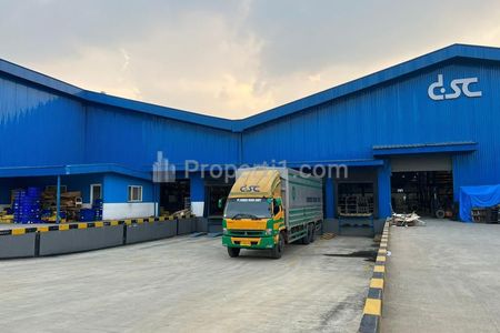 Jual  Nego Gudang HGB Luas 9720 m2 Bangunan 5952 m2, Siap Pakai di Kawasan Industri Delta Silicon, Cikarang, Bekasi, Jawa Barat