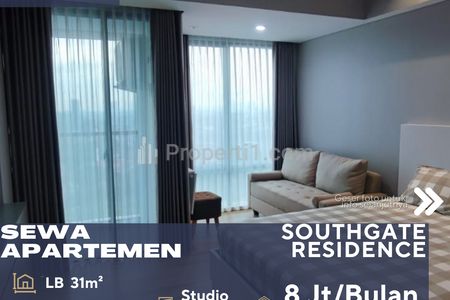 Disewakan Apartemen SouthGate Residence Studio Type Full Furnish Selangkah Menuju Mall AEON Tanjung Barat