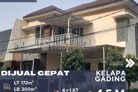 Kelapa Gading Jakarta Utara Dijual Rumah Cantik Siap Huni Lokasi Tenang dan Asri