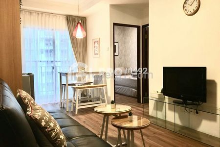 Sewa Apartemen Mediterania Garden Residences 2 Tipe 2BR Furnished Bagus Siap Huni Connected Mall Central Park di Jakarta Barat