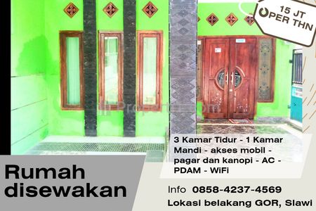 Disewakan Rumah di Belakang GOR Slawi Tegal