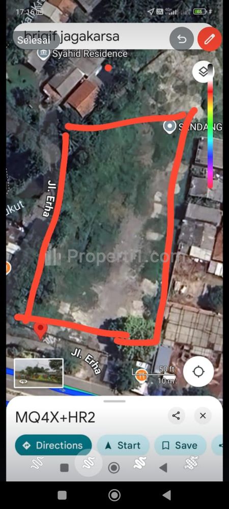 Sewa Murah Tanah SHM 5000 Meter di Jalan Brigif, Pinggir Jalan Tol, Ciganjur, Jagakarsa, Jakarta Selatan