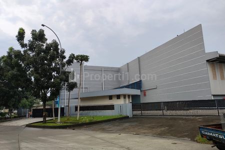 Sewa Gudang Nego Bisa Untuk Pabrik Luas 1,2 Hektar Bangunan 9380 Meter di Kawasan Industri Jababeka 3, Cikarang, Bekasi, Jawa Barat