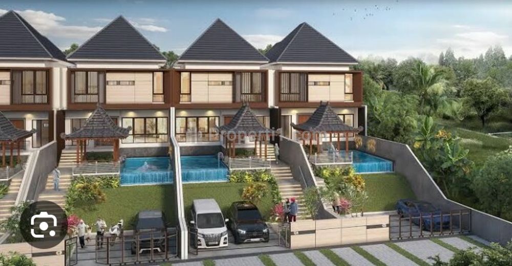 Dijual Rumah Kavling Pesan Bangun di Bangunjiwo Kasihan Bantul, Mewah Lux Design Villa View Sawah Nyaman