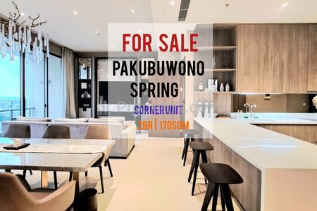 Jual Cepat Apartemen Pakubuwono Spring,  Corner Layout & Pool View, 2 BR 170sqm, Furnished, Siap Pakai, Direct Owner - Yani Lim 08174969303