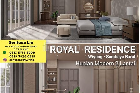 Dijual Rumah Baru Royal Residence Raya Luar Cluster Bonus Semi Furnished Dekat Citraland, Pakuwon Indah, Graha Family, Surabaya Barat