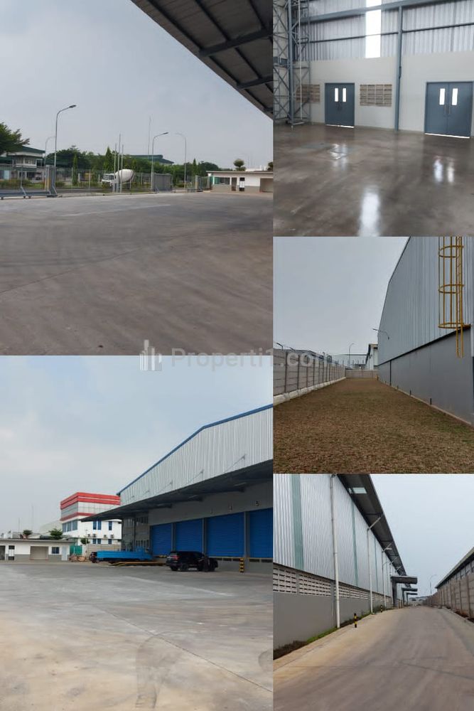Sewa Nego Gudang Kawasan Industri MM2100 Luas 9600 m2 Bangunan 5800 m2, Cikarang Selatan, Dekat Cibitung, Bekasi, Jawa Barat