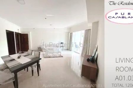 Disewakan Apartemen Puri Casablanca Jakarta Selatan 2BR Fully Renov & Furnished