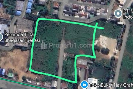Jual Murah Nego Tanah SHM 1 Hektar di Jalan Inspeksi Kalimalang, Hegarmukti, Seberang Delta Mas, Cikarang Pusat, Bekasi, Jawa Barat