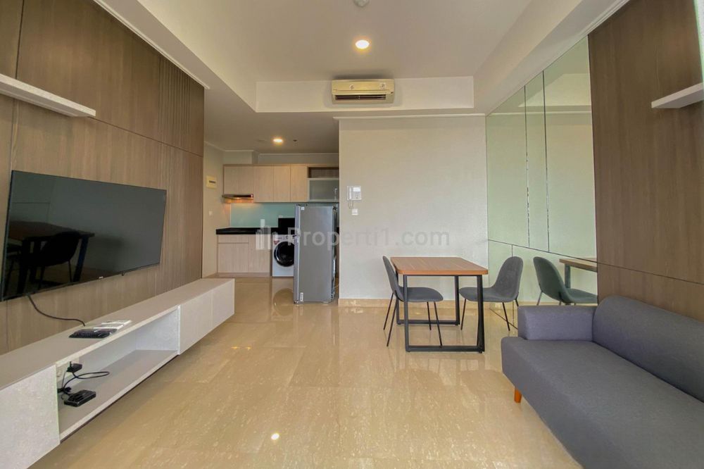For Rent Apartemen Menteng Park Tower Emerald (Private Lift) - 2 Bedrooms Full Furnished, Dekat TIM, RSCM, Bunda Hospital, dan Kampus UI Salemba