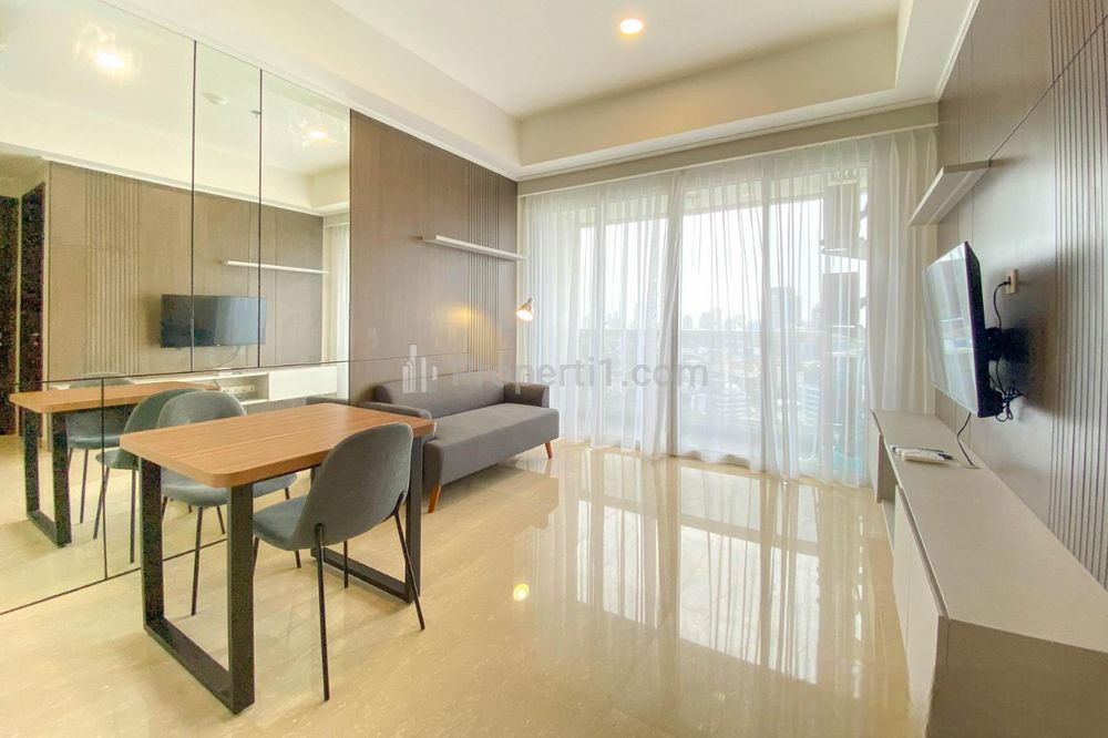 For Rent Apartemen Menteng Park Tower Emerald (Private Lift) - 2 Bedrooms Full Furnished, Dekat TIM, RSCM, Bunda Hospital, dan Kampus UI Salemba