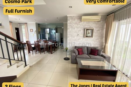 Disewakan Apartemen Cosmo Park Jakarta Residences Thamrin City - 3+1 Bedroom Full Furnished Dekat, dengan Grand Indonesia