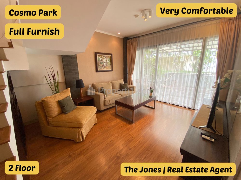 Disewakan Apartemen Cosmo Park Jakarta Residences Thamrin City - 3+1 Bedroom Full Furnished Dekat, dengan Grand Indonesia