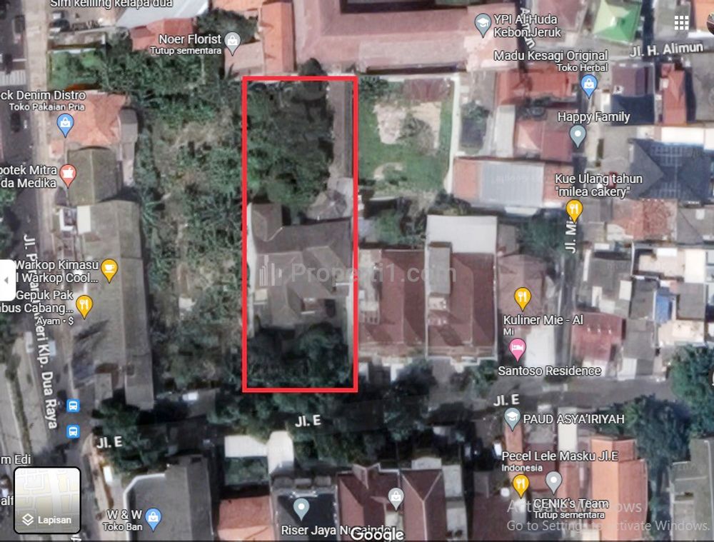 Rumah Dijual di Kebon Jeruk Dekat Mall Taman Anggrek, Mall Puri Indah, Mall Central Park, BINUS Anggrek, RS Anggrek Mas, RS Siloam, Jakarta Barat