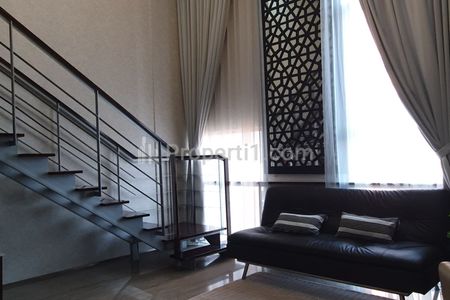 SEWA MURAH Apartemen Bellagio Mansion Mega Kuningan 2BR Fully Furnished - Tipe Loft Langsung ke Kolam Renang Dekat ke One Satrio LRT MRT Busway