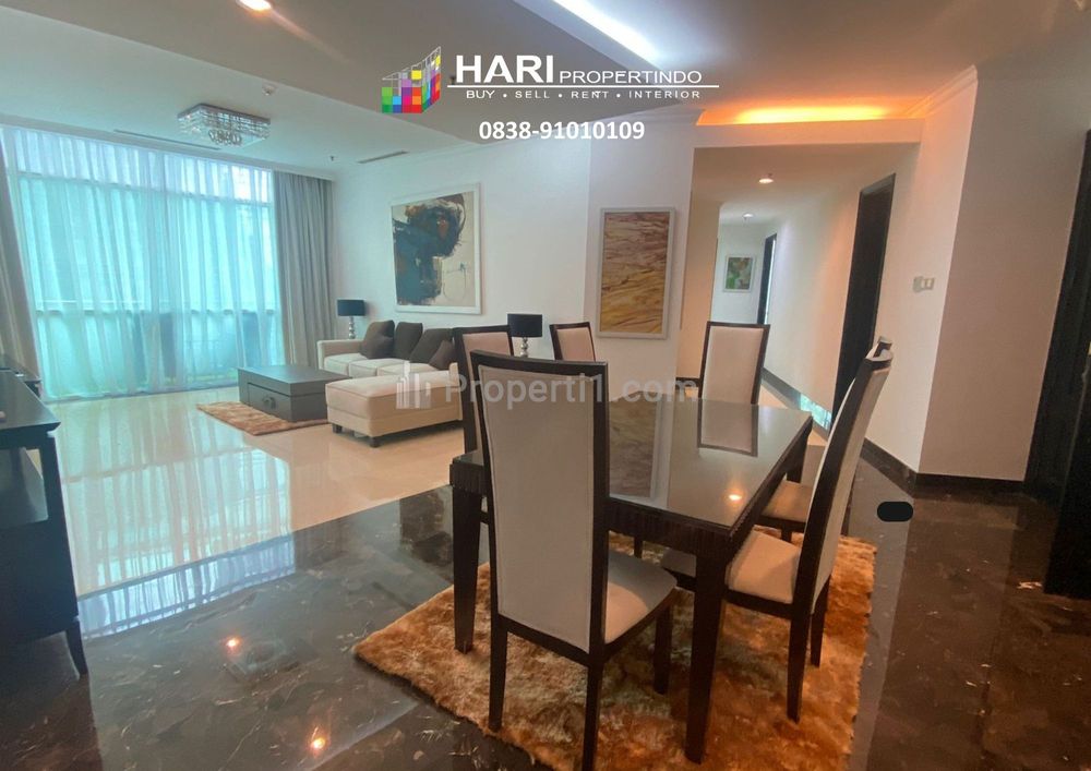 FOR RENT Apartment Bellagio Mansion Mega Kuningan 3+1 BR Beside Hotel Ritz Carlton - Private Lift Furnished Close to LRT MRT BUSWAY