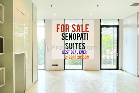Jual Apartemen Senopati Suites At SCBD 2+2BR unit 285sqm, Nice Balcony, Bagus, Ready, Direct Owner - YANI LIM 08174969303