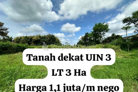 Dijual Tanah Dekat Kampus UIN 3 Malang, Luas Tanah 3 Hektar