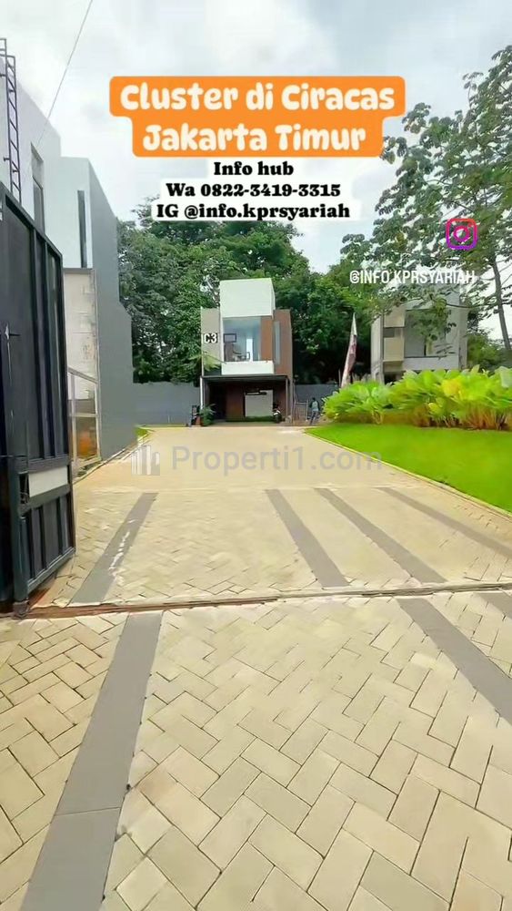 Dijual Rumah Cluster di Ciracas, Jakarta Timur Dekat LRT Kampung Rambutan