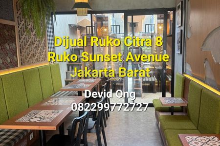 Dijual Ruko Citra 8, Sunset Avenue Semi Furnished di Jakarta Barat
