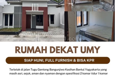 Dijual Rumah Siap Huni di Kasihan, Bantul, Dekat UMY Full Furnish