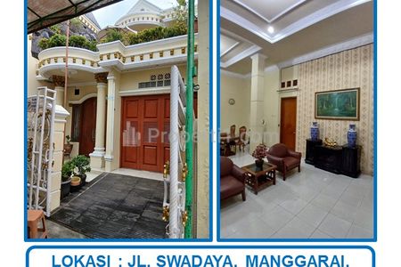 Jual Cepat Rumah Bagus 2 Lantai Semi Furnished SHM di Jl. Swadaya, Manggarai, Tebet, Jakarta Selatan