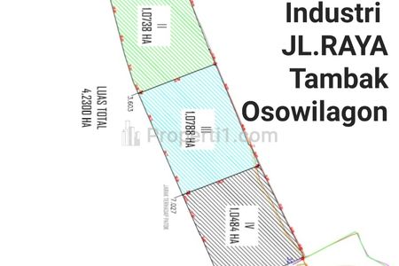 Sewa Tanah di Industri Tambak Osowilangon Romokalisari Benowo Surabaya, Dekat Pelabuhan Internasional Teluk Lamong, Margomulyo - Bisa Sewa 1 Hektar
