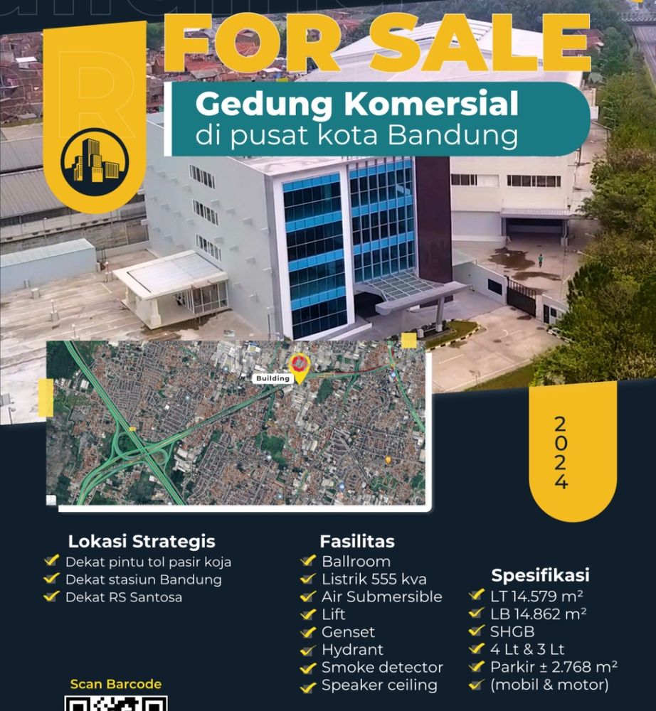 Jual Murah Gedung dan Gudang di Holis, Bandung